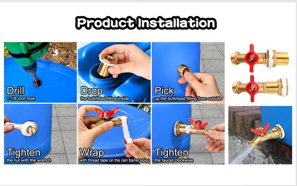 1/2" NPT Internal Thread Lead Free Brass Pipe Fittings Wear Resisting