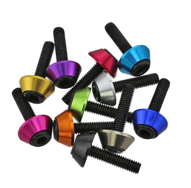 Aluminum Alloy Cylindrical Cup Head Washer Inner Hexagon Screw Tapered Washer