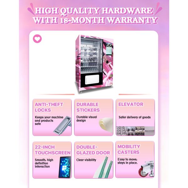 Cosmetics Makeup Products Vending Machine With Smart Free Sample Feature For Branding Campaign