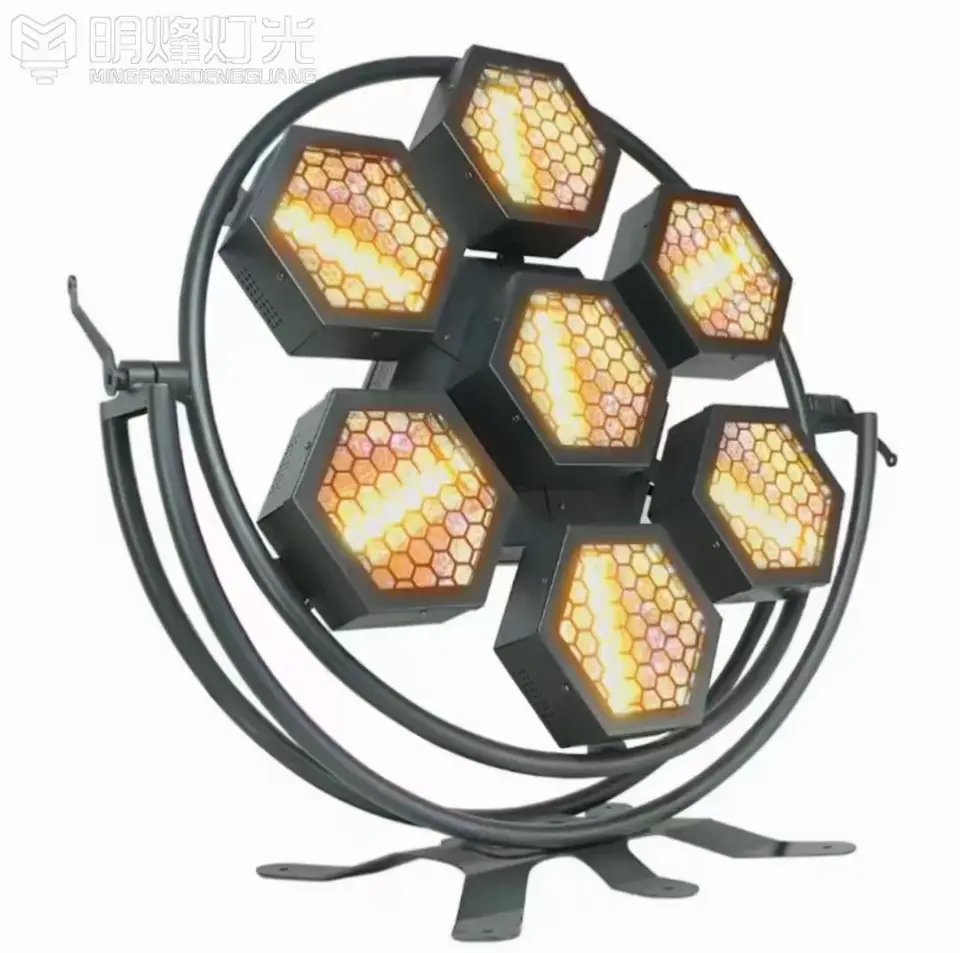 Tianxin LED Light Source Outdoor 7 Halo Hexagon LED Pixel Light for Stage Light Retro