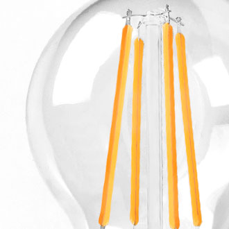 Decorative A60 A19 Dimmable Edison LED Filament Bulb 4W 6W Bulbs Home Decoration