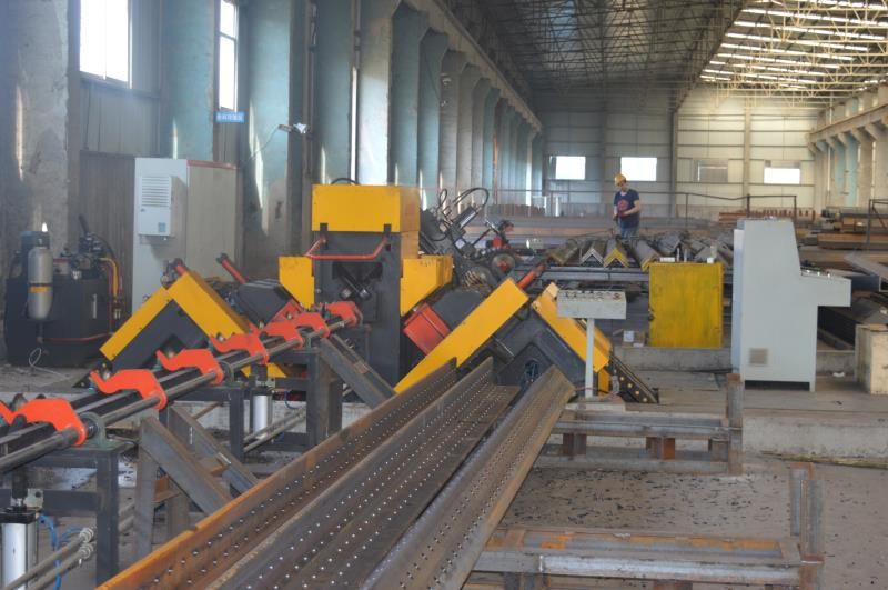 High Speed CNC Drilling and Marking Machine Line for Angle Bar Steel Tower