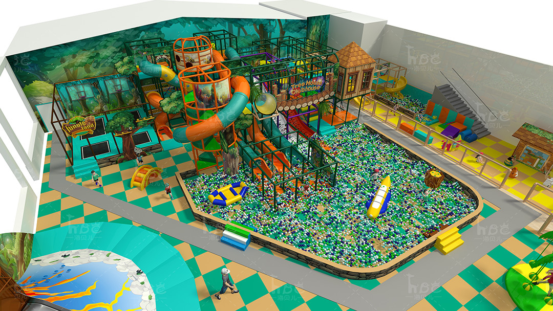 Indoor Playground With Balls , Inside Play Zone Equipment