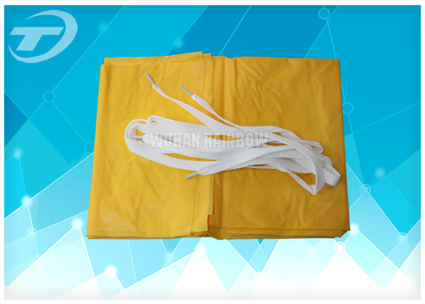 PVC Disposable Plastic Aprons With Tie / Polyvinyl Chloride Fabric Waterproof Aprons For Adults