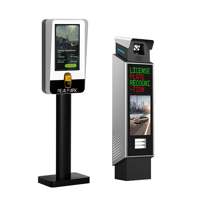 QuickExit LPR Parking Payment Kiosk 21.5 Inch LCD Parking Kiosk Machine
