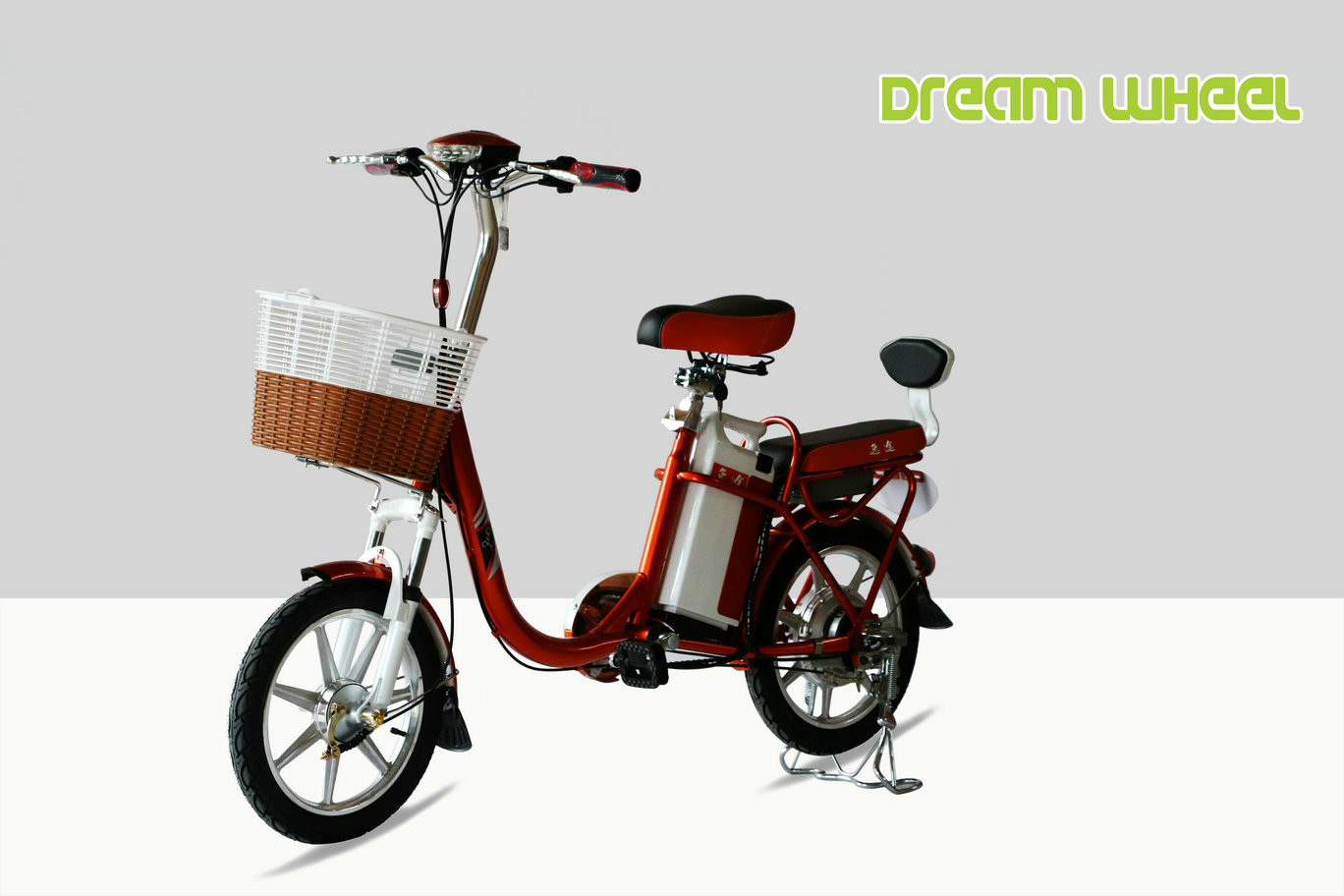 25km/H Two Wheel Drive Electric Bike Scooter 48V 12Ah Drum Brake With Lock