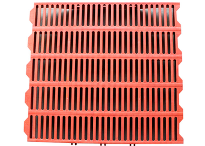 Orange Color Poultry Farm Equipment Plastic Pig Floor Slats Corrosion Resistance