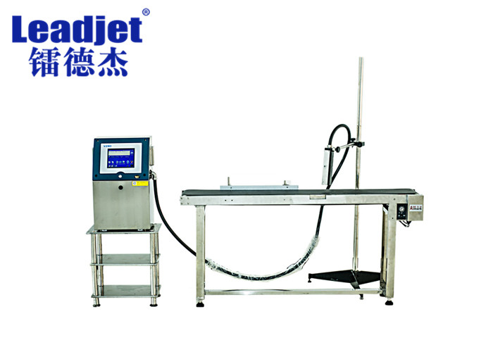 Durable Automatic Inkjet Printer , 5 Lines PET Bottle Expiry Date Printing Machine