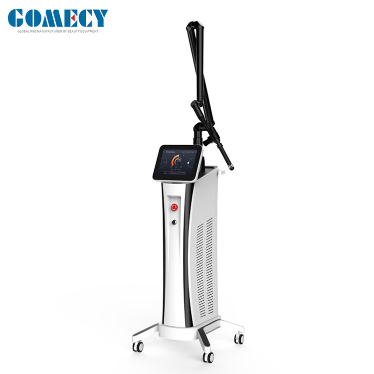 GOMECY Vertical 10600nm CO2 Fractional Laser Machine Super Pulsed 10600nm Handpiece With Function Choose Independently