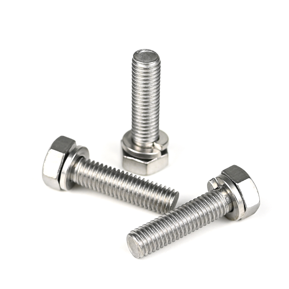 Contact Customer Service for Customized Stable A2 Machine Screws M8x32 Mm Hexagon SEMS