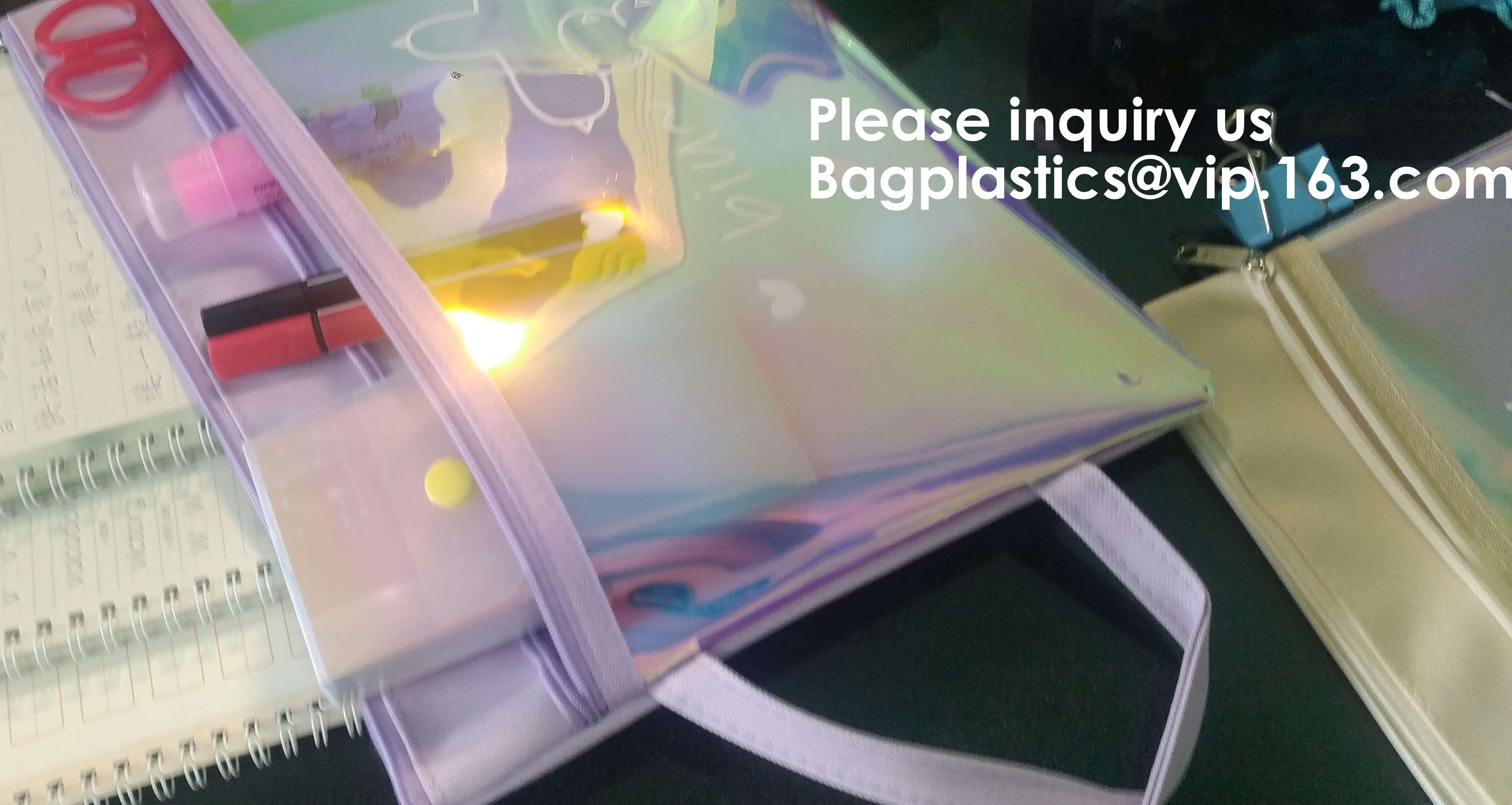 Resealable Clear Reclosable Stand Up Pouches Plastic Seal Zip Lock Bags Poly Bag,gridding document zip bag with metal ho