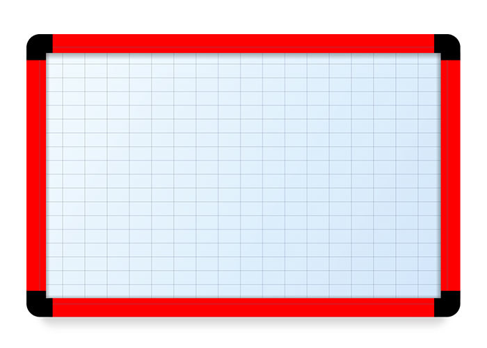 Sliding Durable Magnetic White Board , Wall Mounted Magnetic Board