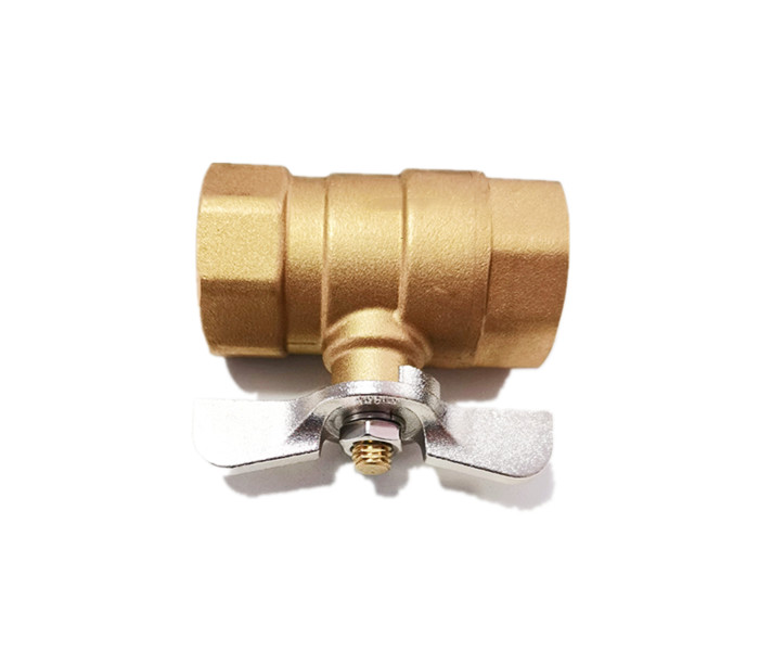 1/2 Brass Ball Valve Female And Female With Butterfly Handle
