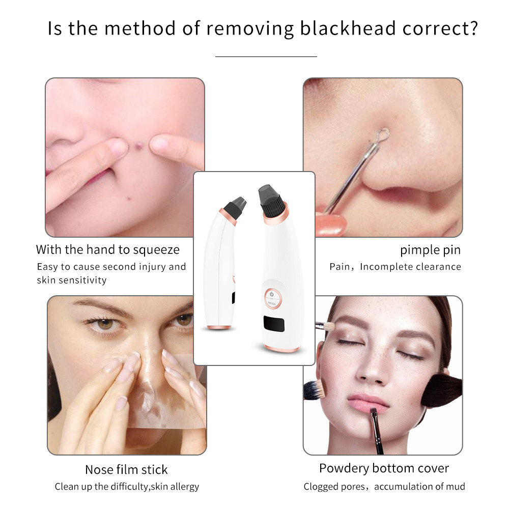 Suction Pore Cleaner Blackhead Extraction Machine Portable Electronic Multi Function