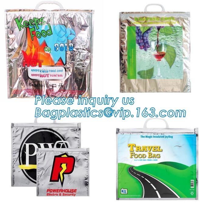 custom bulk waterproof large soft folding food delivery picnic lunch tote grocery cooler bag aluminum foil thermal bags