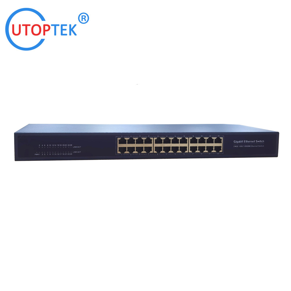 10/100/1000Mbps 24port RJ45 ethernet Network switch normal switch for CCTV Network security
