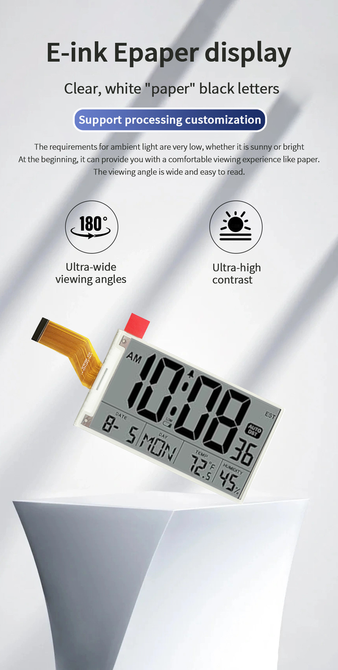 3.7Inch Epaper Display Electronic With Adjustable LCD Screen