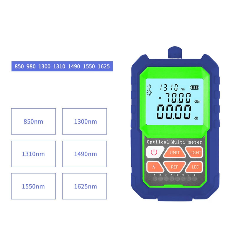 6 Wavelengths Mini Optical Power Meter With Vfl RJ45 Tester