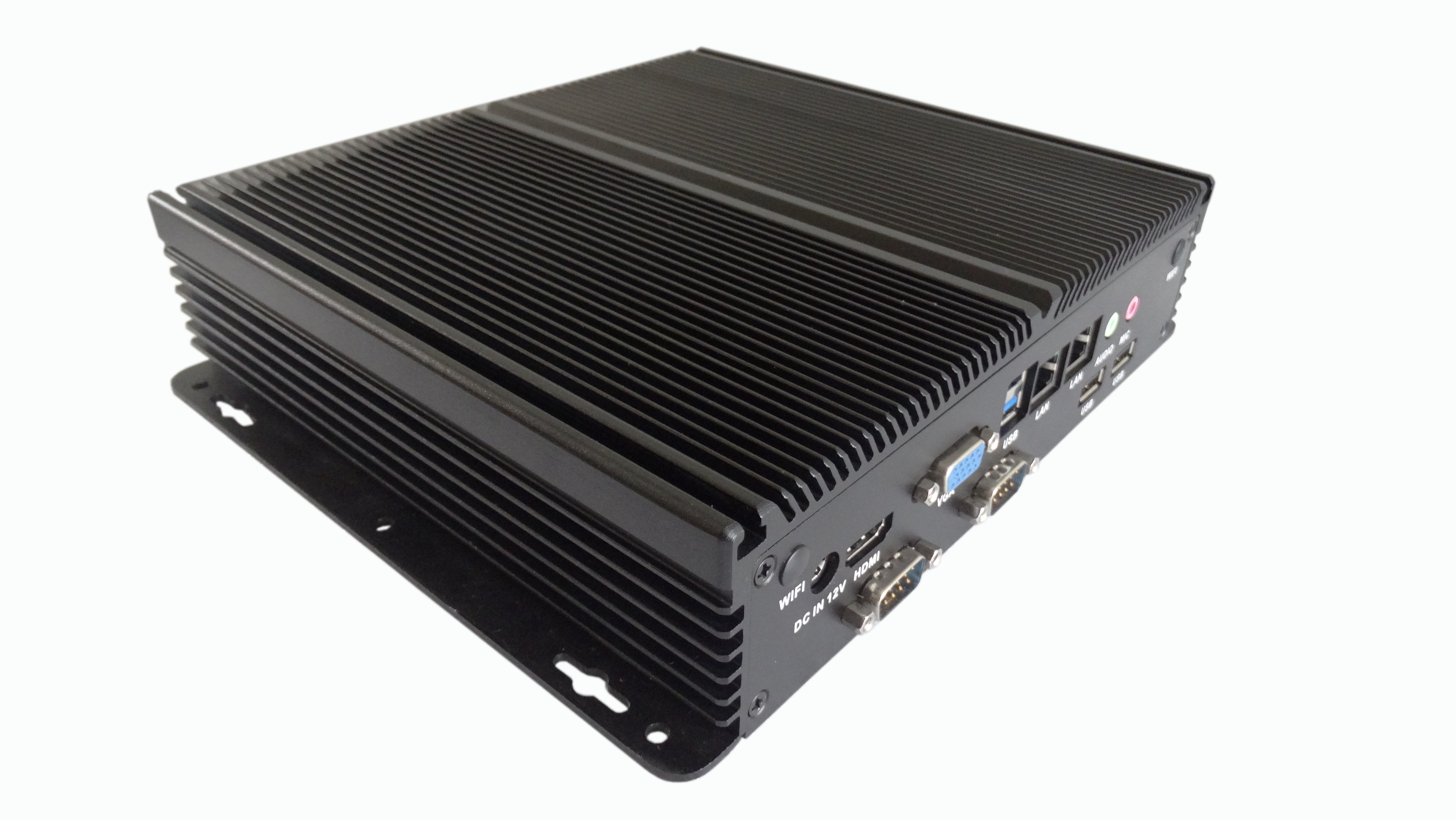 Fanless Box PC Soldered On Board 4th Generation I3 I5 I7 U Series CPU 2COM