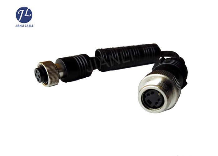 Pure Copper Mini Din S Video Cable Connect Truck Trailer Plug For Car Security Camera System