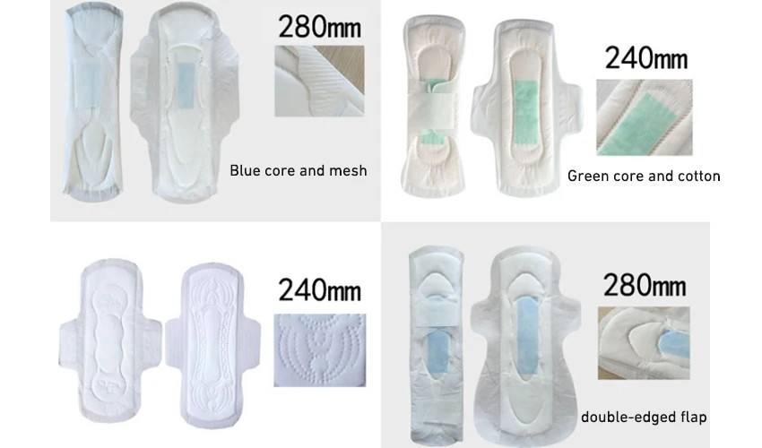 Best Selling High Quality Cheap Non Woven Fabric Sanitary Napkin 245mm Disposable Cotton Lady Pad