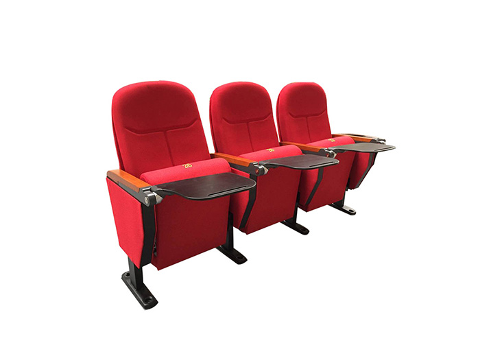 Fireproof 3 Seater Public Theater Seating With PP Cup Holder