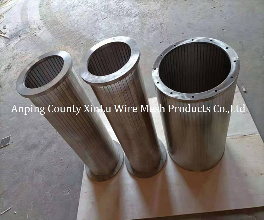 Wedge Wire Wrapped Screen Cone Drum Johnson Wire Filter Basket Rotary Drum Screen