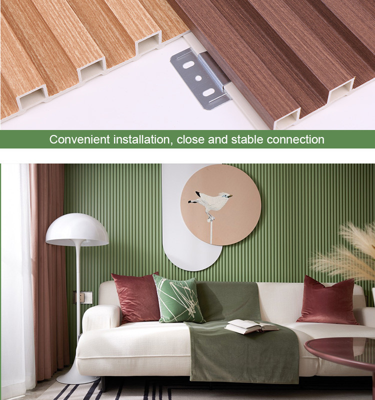 Customized Wood Plastic Grille Wall Panel Fluted WPC 1220*3000mm