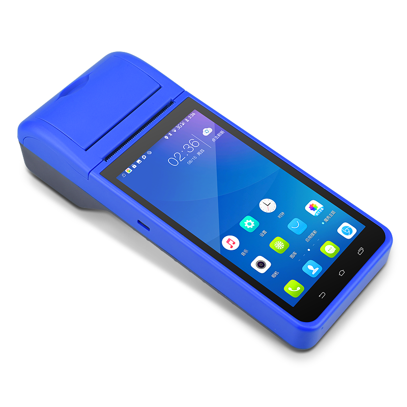 5.5'' HD Screen 4G Handheld POS Terminal with Built-in 58mm Printer Private Mold Yes