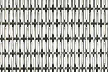 A piece of hard mesh with flat warp wire and flat weft wire.
