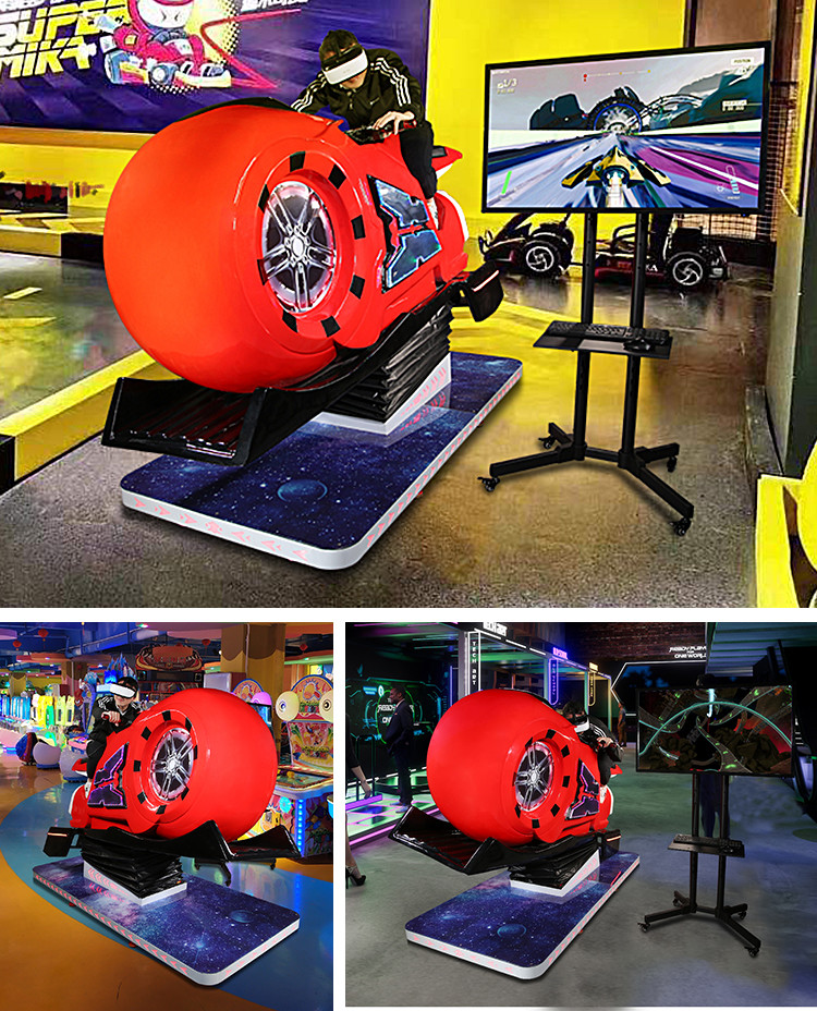 YHY VR Motorcycle Simulator 50 - 60HZ 9D VR Motorbike Simulator