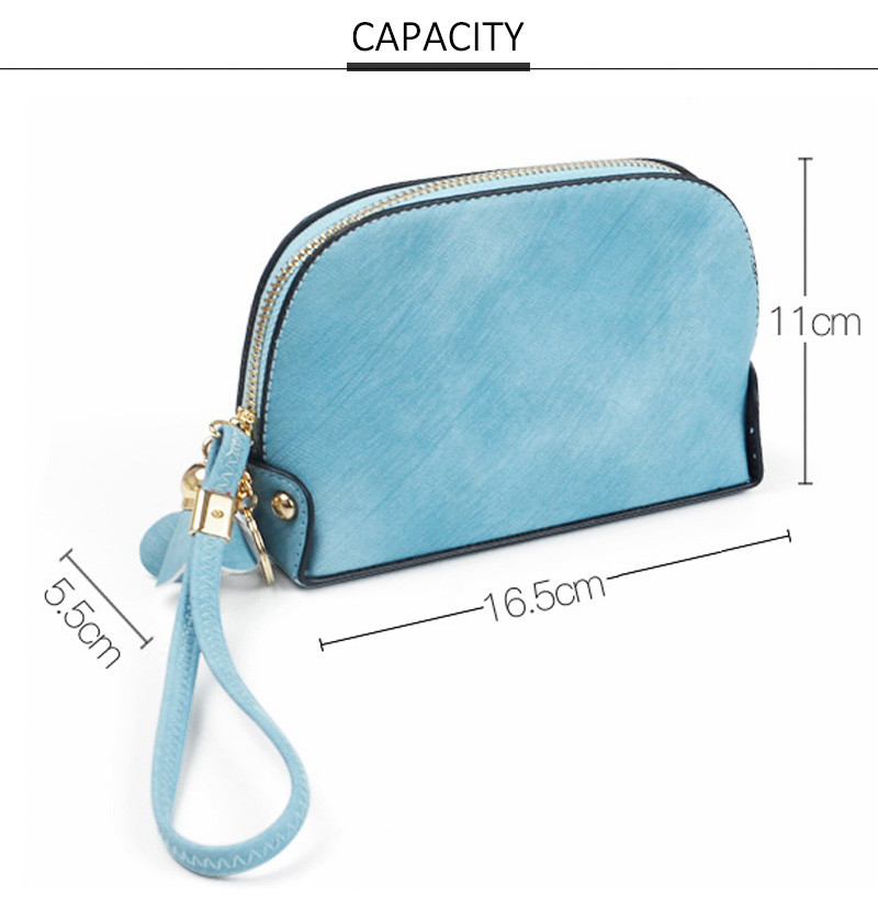 Wholesale Pure Color Blank Shell Shape Summer Cosmetic Mini Bag