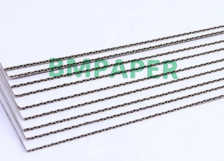 White E Flute Corrugated Cardboard