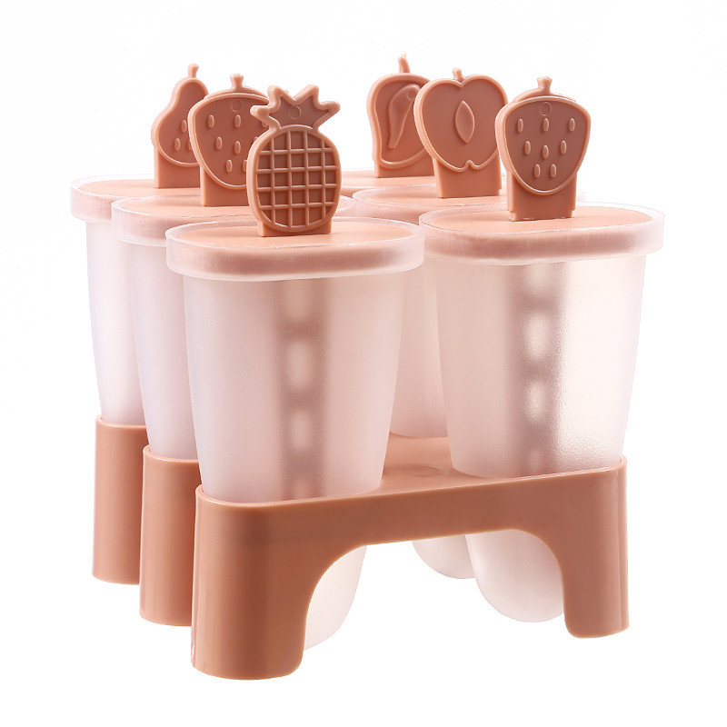 Reusable Set 6 Irregular PP Ice Popsicle Mould 11.5*11*12.5cm