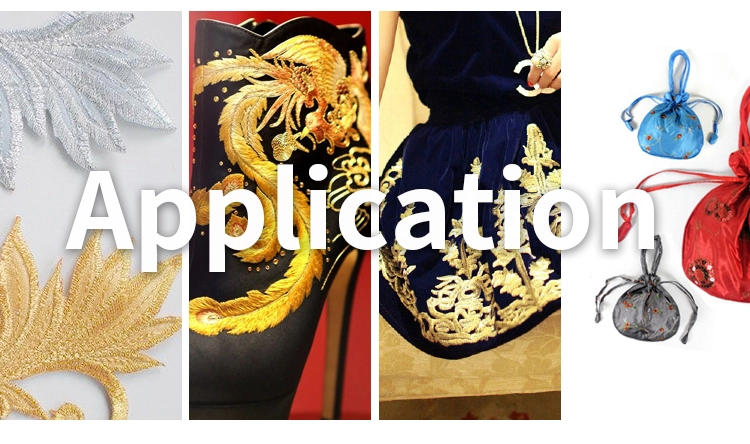 150d/2 Polyester Metallic Lurex Yarn for Embroidery M/MXH/MS Metal Thread at Competitive