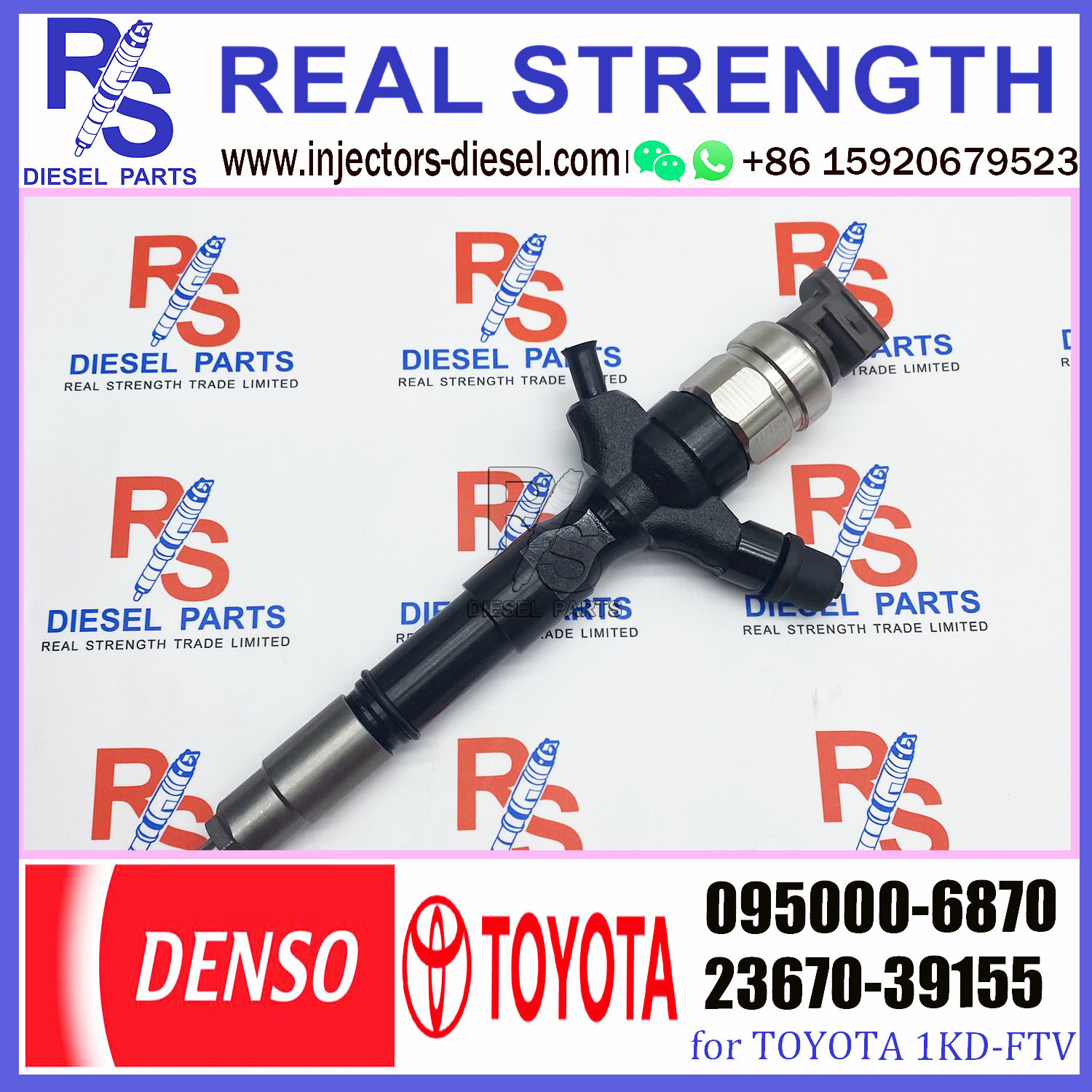 Fuel Injector Assembly 0950006870 095000 6870 095000-6870 Toyota 1KD Injector