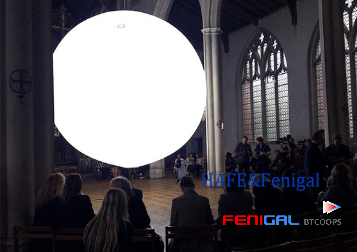 Customizable 220V LED Hanging Inflatable Lighting Balloons For Exhibition Decoration