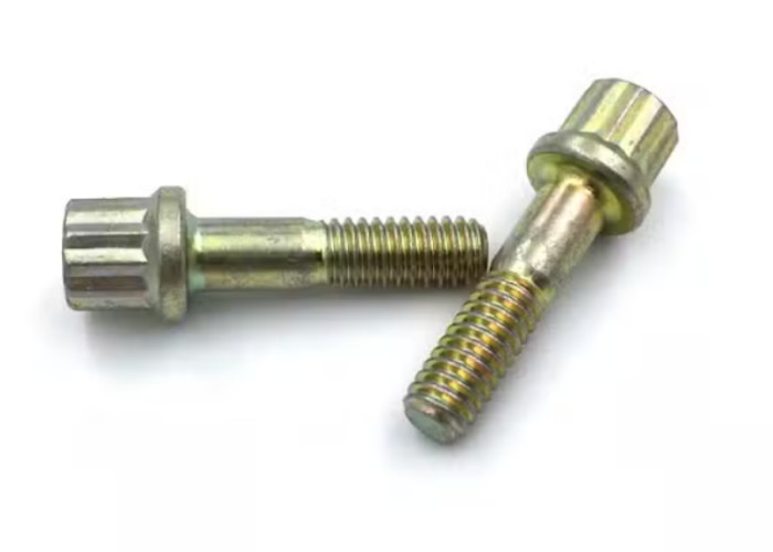 Titanium Alloy M7 M8 12 Point Head Bolt Flange Split Rim Wheel Bolt Beadlock for Car