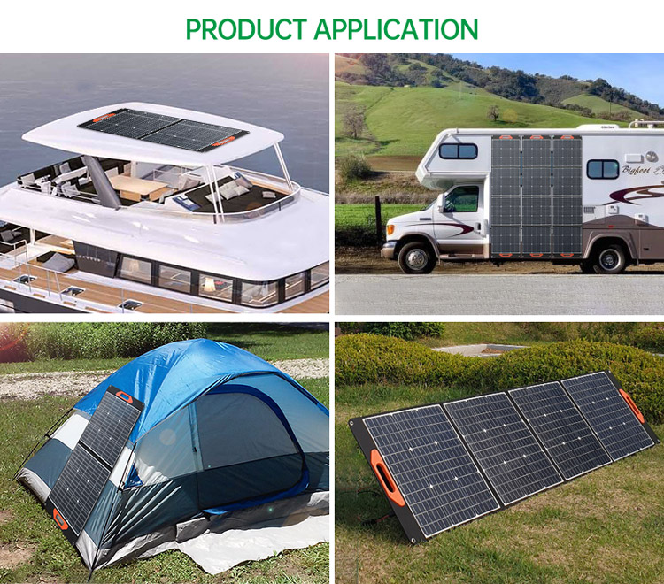 100W Portable Solar Panels ETFE Surface Waterproof For Solar Generator Power