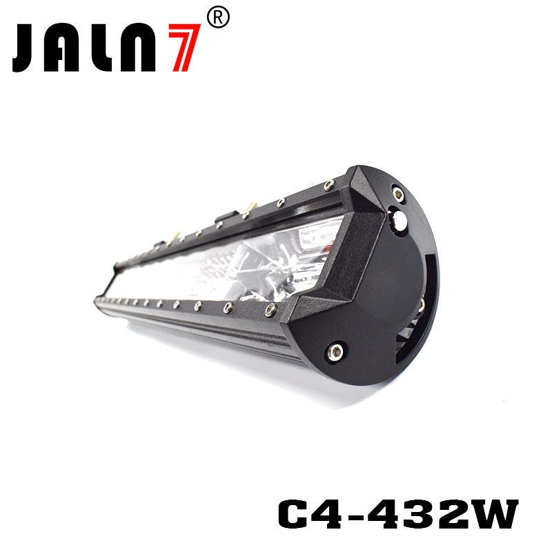 LED Light Bar JALN7 432W 4Rows Combo Beam LED Driving Lamp Super Bright Off Road Lights LED Work Light Boat Jeep