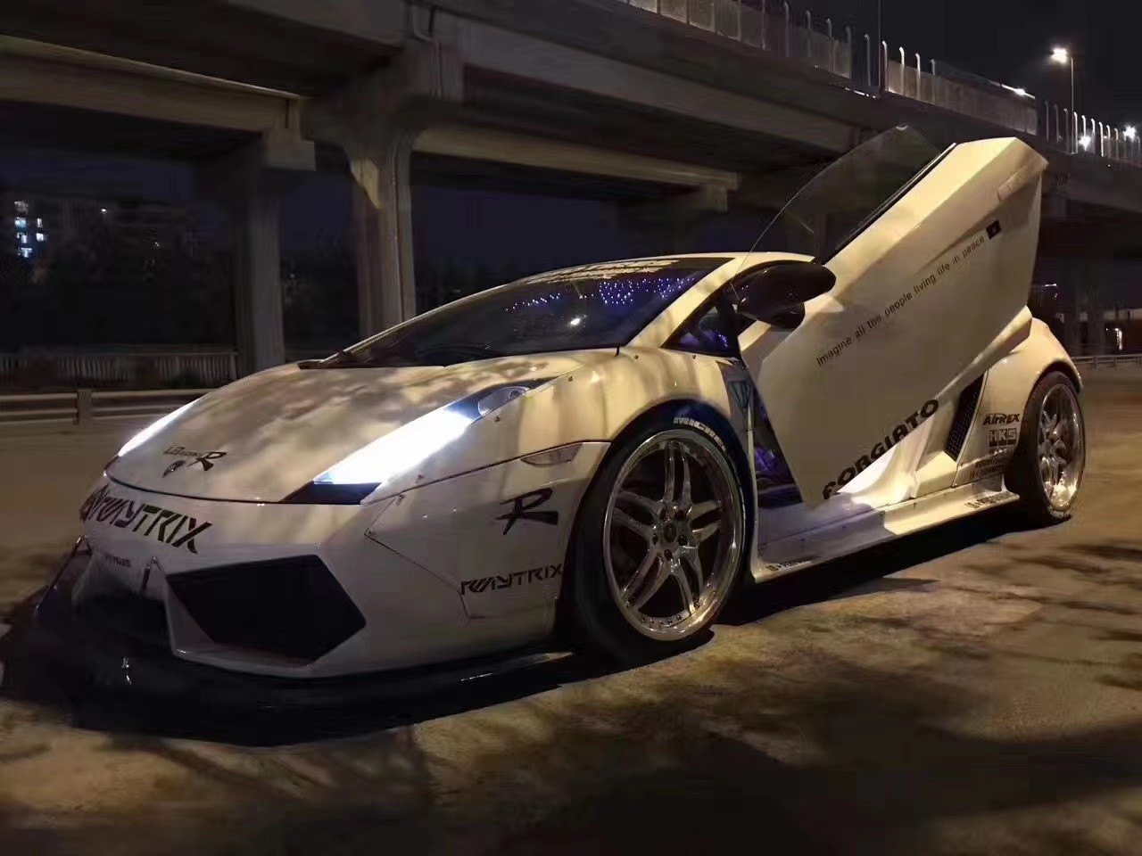 New Product for Lamborghini Gallardo LP550 LP560 LP570 Body Kit Gallardo LB Style Wide Bodyki