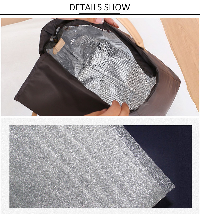 Recycled Sublimation Nylon Insulated Bento Bag For Ladies