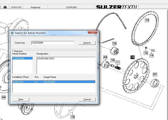 Couping Disc ,Sulzer Spare Parts , 911803101 For Drive And Machine Brake