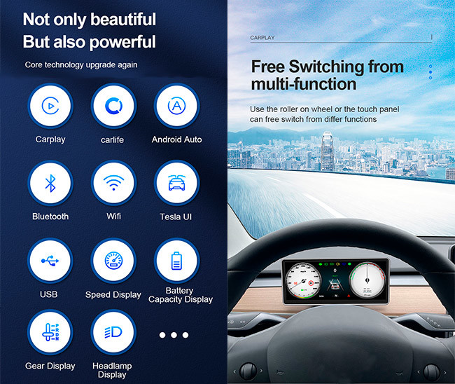 Speedometer Tesla Model Accessories Model Y Tesla Model 3 Display For Car Dashboard