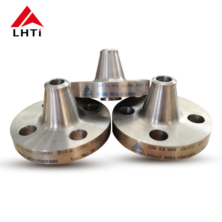 WNRF Flange Gr2 Titanium Weld Neck Flange ASME B16.5 Weld Neck Raised Face Class 150 for Chemical Industry 0