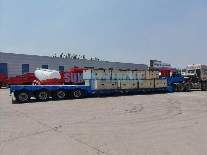 gooseneck low bed trailer