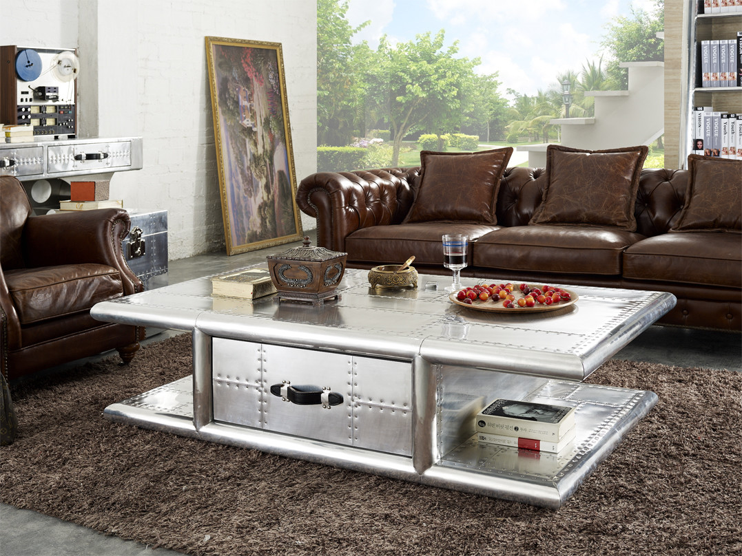 Length 160cm Aluminium Coffee Table