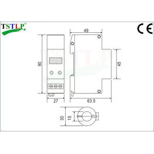 Counting Function Lightning Surge Counter With 1m Long Twisted Pair