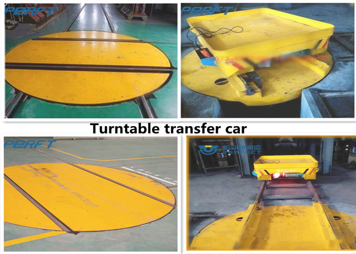 Customized Industrial Material Handling Turntable with Rails for Material Turnover of Rail Transfer Car