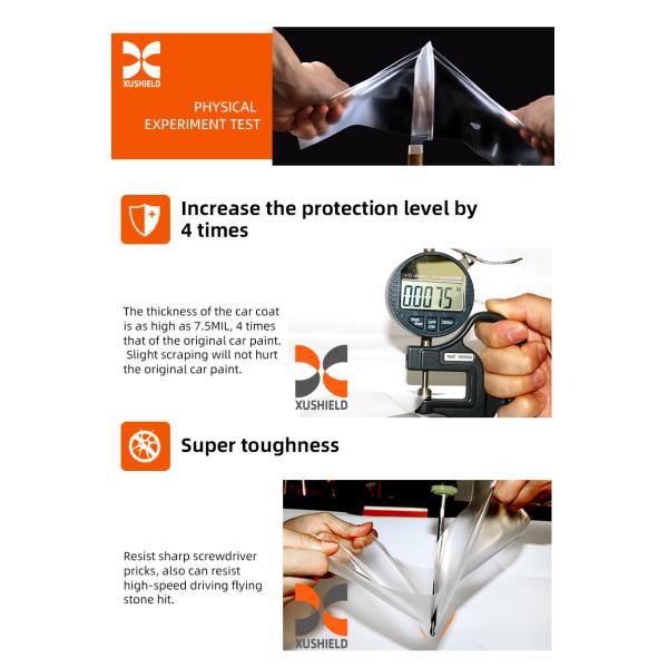 Self Healing Paint Protection Film Gloss Black TPU 1.52x15m for Cars